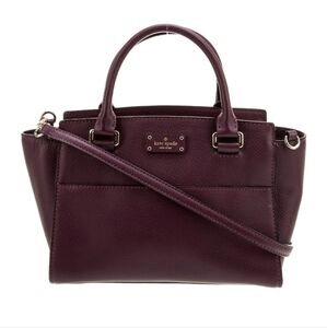 Kate Spade Purple Leather Satchel Bag